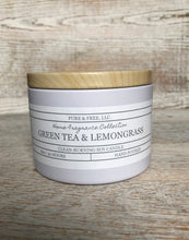 Load image into Gallery viewer, Green Tea & Lemongrass 8oz soy candle