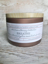 Load image into Gallery viewer, BREATHE aromatherapy soy candle (8oz)