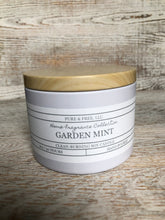 Load image into Gallery viewer, Garden Mint 8oz soy candle tin
