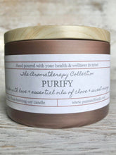 Load image into Gallery viewer, PURIFY aromatherapy soy candle (8oz)