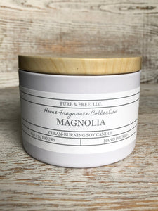 Magnolia 8oz soy candle