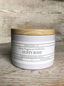Dusty Rose 8oz soy candle
