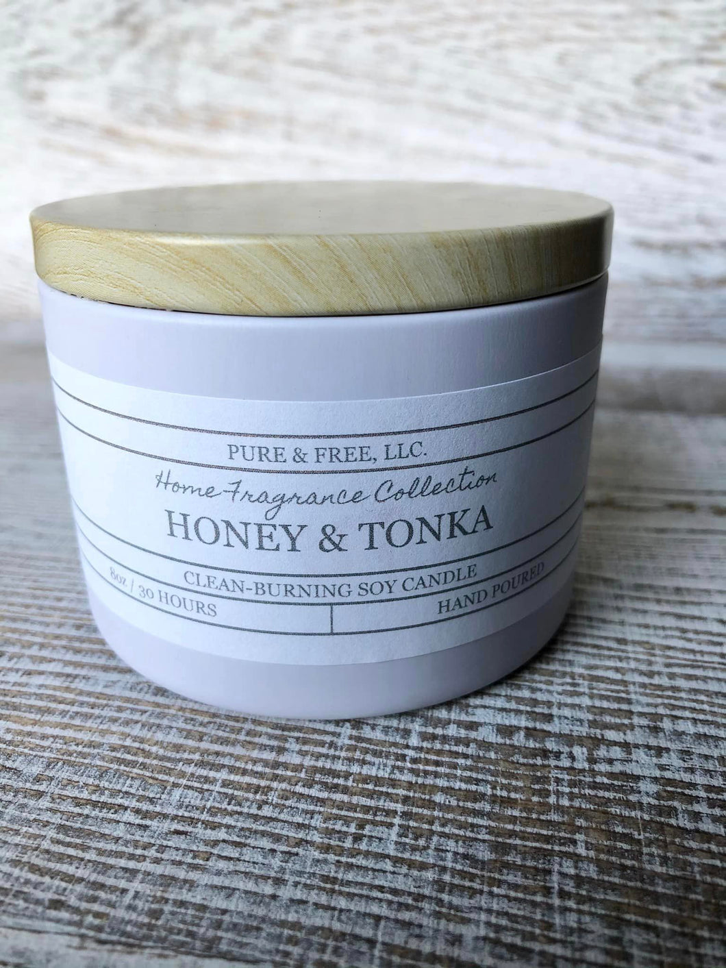 Honey & Tonka Candle- 8oz