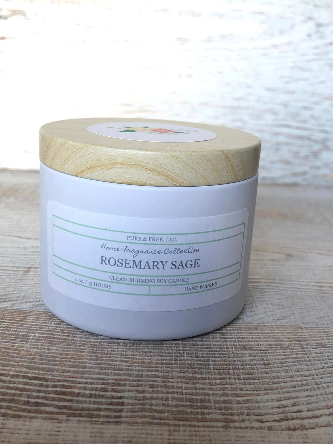 Rosemary Sage Candle- 4oz